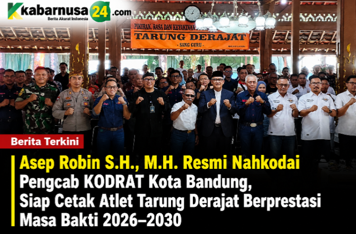 Asep Robin S.H., M.H. Resmi Nahkodai Pengcab KODRAT Kota Bandung, Siap Cetak Atlet Tarung Derajat Berprestasi