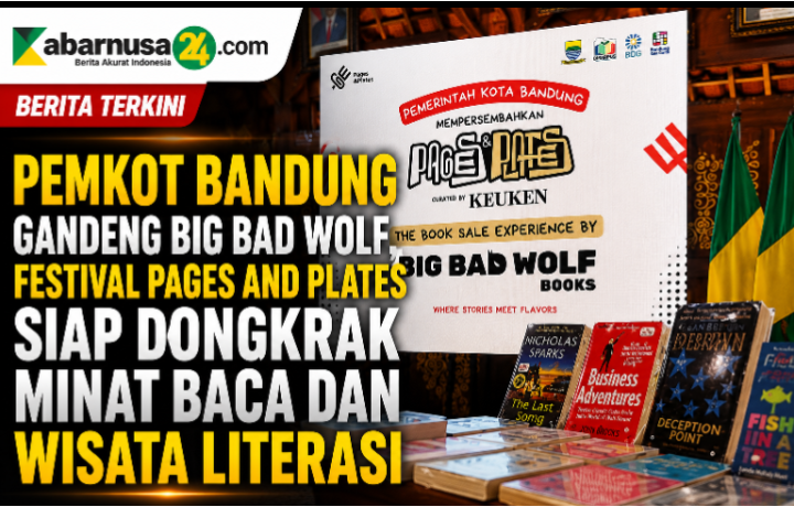 Pemkot Bandung Gandeng Big Bad Wolf, Festival Pages and Plates Siap Dongkrak Minat Baca dan Wisata Literasi