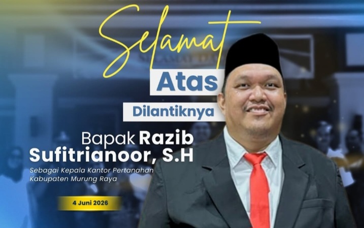 Keluarga Besar Kantah Bondowoso Sampaikan Selamat atas Amanah Baru Razib Sufitrinoor, S.H. sebagai Kepala Kantor Pertanahan Kabupaten Murung Raya