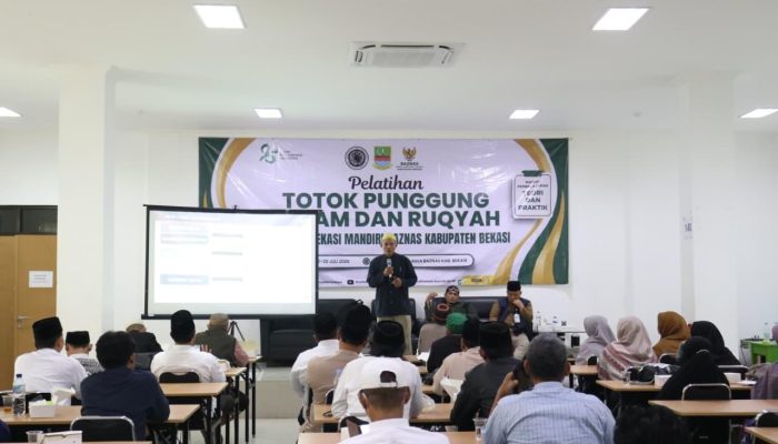 Dorong Kemandirian Ekonomi, Baznas Kabupaten Bekasi Gandeng MUI Buka Pelatihan Totok Punggung, Bekam dan Ruqiyah