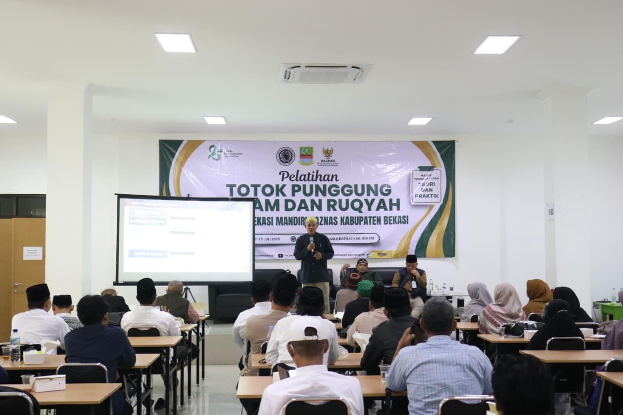 Dorong Kemandirian Ekonomi, Baznas Kabupaten Bekasi Gandeng MUI Buka Pelatihan Totok Punggung, Bekam dan Ruqiyah