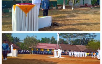 Upacara HUT RI Ke-81 di Kecamatan Sungkai Jaya Berlangsung Khidmat dan Kondusip