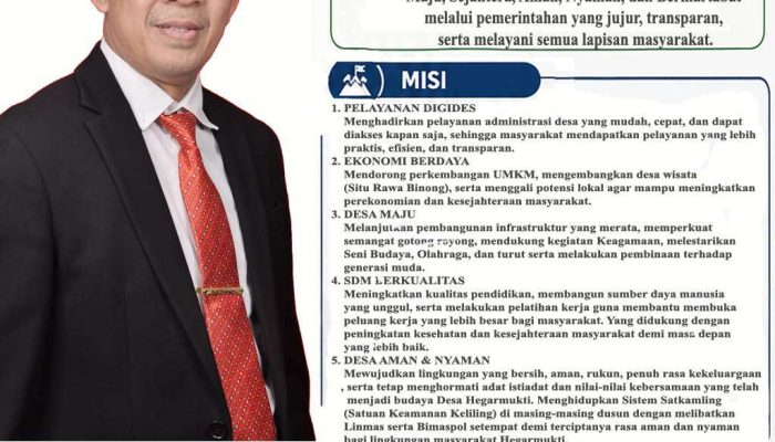 Dari Pemerintahan Transparan hingga Mobil Siaga, Darwanto, SH Usung Hegarmukti Istimewa