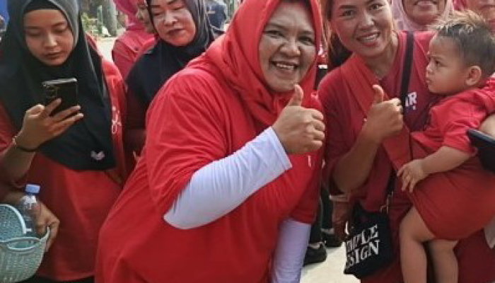 Semarak Kemerdekaan di Sukatani: Senam, Joging, dan Doorprize Ramaikan Stadion Mini, Hj. Desi Banjir Dukungan