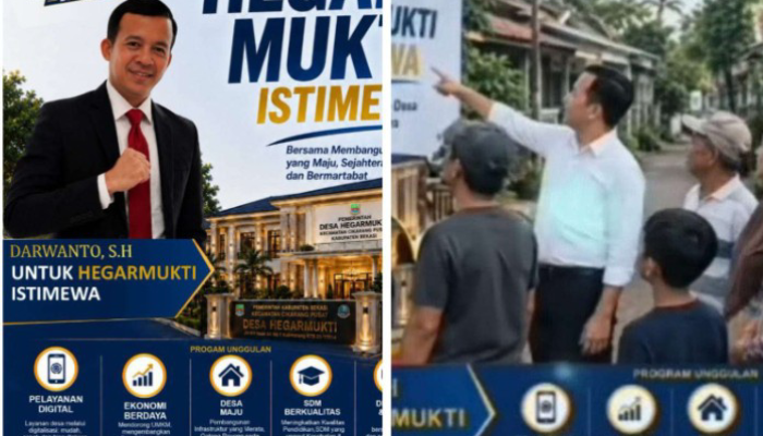 Muncul Sebagai Putra Daerah Darwanto S,H. Siap Untuk Perubahan Desa Hegarmukti, Bangkit Maju Sejahtera Istimewa