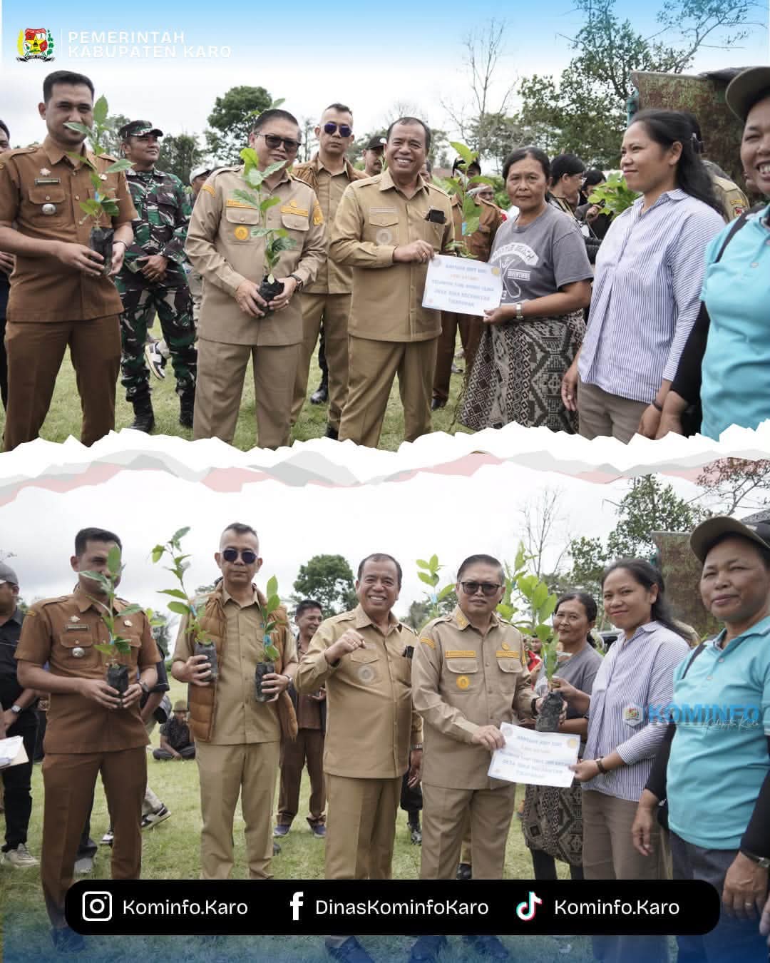 Bupati Karo Serahkan 1,2 Juta Benih Kopi Arabika untuk 259 Kelompok Tani Bupati Karo Serahkan 1,2 Juta Benih Kopi Arabika untuk 259 Kelompok Tani