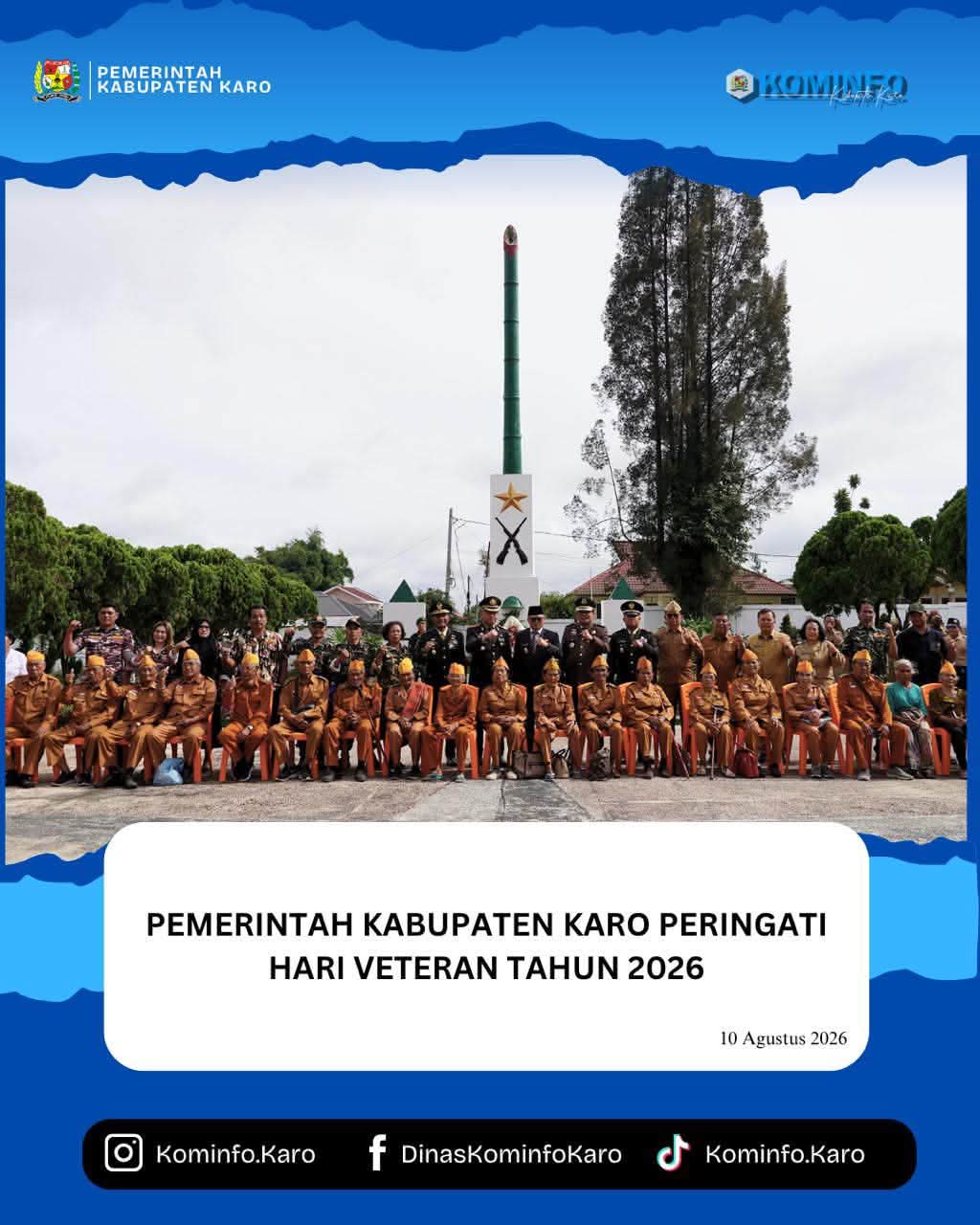 Pemerintah Kabupaten Karo Peringati Hari Veteran Tahun 2026