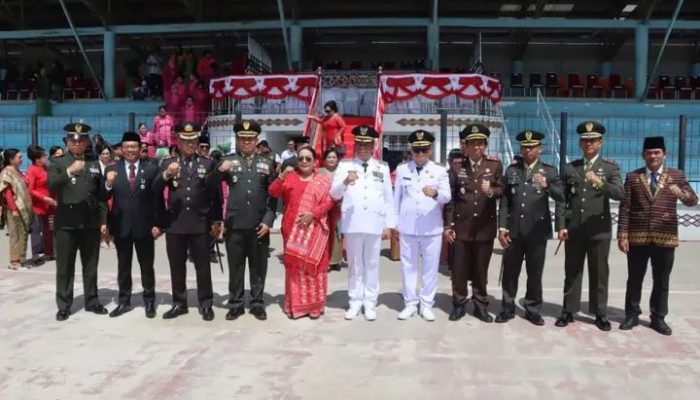 Detik-Detik Proklamasi HUT ke-81 RI di Lapangan Samura Berlangsung Khidmat