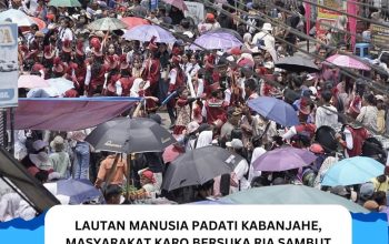 Lautan Manusia Padati Kabanjahe, Masyarakat Karo Bersuka Ria Sambut Hut RI Ke-81