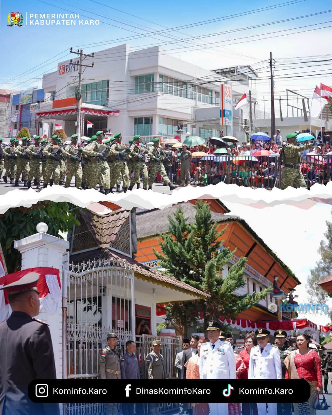 Bupati Karo Bersama Forkopimda Terima Pawai Defile SMP dan SMA dalam Rangka HUT ke-81 RI Bupati Karo Bersama Forkopimda Terima Pawai Defile SMP dan SMA dalam Rangka HUT ke-81 RI