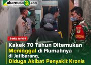 Kakek 70 Tahun Ditemukan Meninggal di Rumahnya di Jatibarang, Diduga Akibat Penyakit Kronis