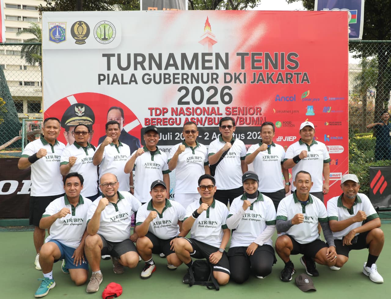 Kementerian ATR/BPN Berpartisipasi Turnamen Tenis Piala Gubernur DKI Jakarta 2026, Jadi Ajang Bangun Soliditas Melalui Olahraga Kementerian ATR/BPN Berpartisipasi Turnamen Tenis Piala Gubernur DKI Jakarta 2026, Jadi Ajang Bangun Soliditas Melalui Olahraga