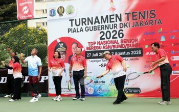 Kementerian ATR/BPN Berpartisipasi Turnamen Tenis Piala Gubernur DKI Jakarta 2026, Jadi Ajang Bangun Soliditas Melalui Olahraga Kementerian ATR/BPN Berpartisipasi Turnamen Tenis Piala Gubernur DKI Jakarta 2026, Jadi Ajang Bangun Soliditas Melalui Olahraga