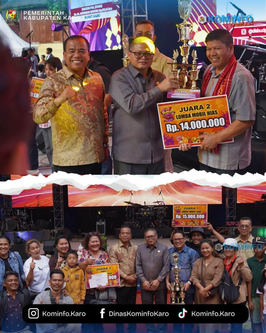 Festival Bunga dan Buah Kabupaten Karo Tahun 2026 Resmi Ditutup, Bupati Karo Tegaskan Momentum Perkuat Pariwisata dan Perekonomian Daerah