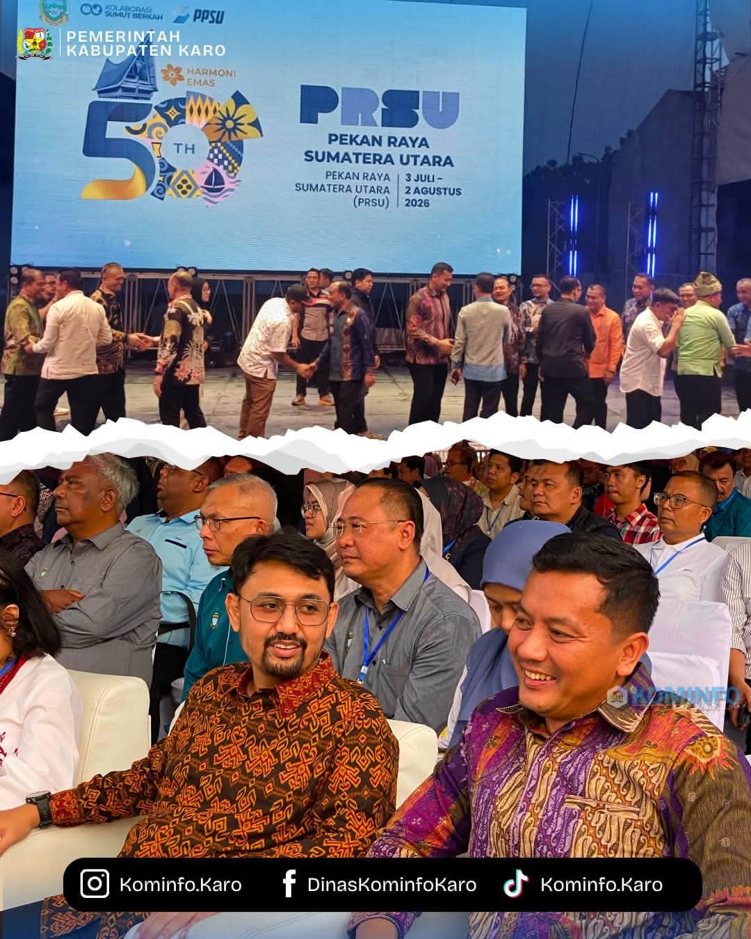 Pemerintah Kabupaten Karo Hadiri Penutupan Pekan Raya Sumatera Utara (PRSU) Tahun 2026 di Medan Pemerintah Kabupaten Karo Hadiri Penutupan Pekan Raya Sumatera Utara (PRSU) Tahun 2026 di Medan