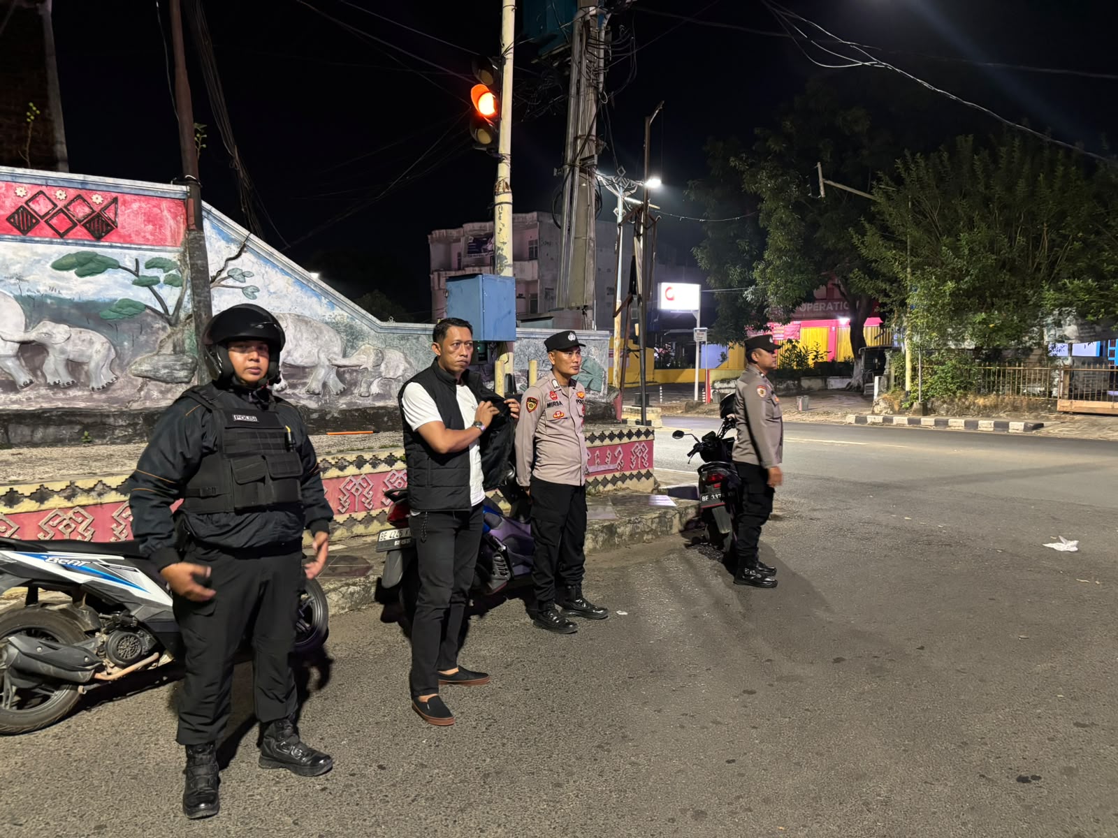 Pengamanan Malam Libur,Polres Lampung Utara Intensifkan Patroli Antisipasi C3 dan Gangguan Kamtibmas