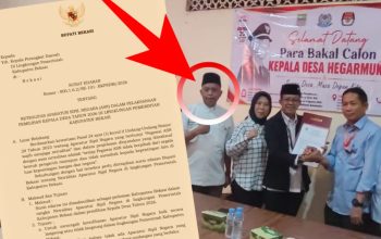 Oknum Guru PNS Diduga Jadi Timses Calon Kepala Desa Hegarmukti