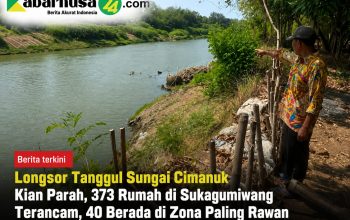 Longsor Tanggul Sungai Cimanuk Kian Parah, 373 Rumah di Sukagumiwang Terancam, 40 Berada di Zona Paling Rawan Longsor Tanggul Sungai Cimanuk Kian Parah, 373 Rumah di Sukagumiwang Terancam, 40 Berada di Zona Paling Rawan