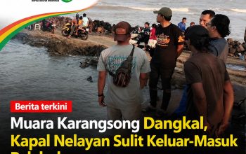Muara Karangsong Dangkal, Kapal Nelayan Sulit Keluar-Masuk Pelabuhan Muara Karangsong Dangkal, Kapal Nelayan Sulit Keluar-Masuk Pelabuhan