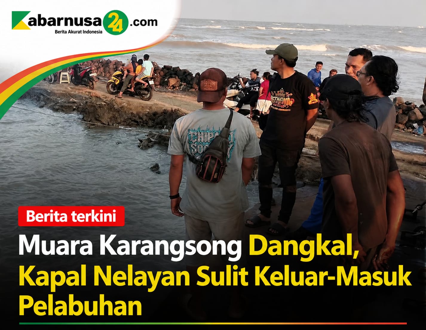 Muara Karangsong Dangkal, Kapal Nelayan Sulit Keluar-Masuk Pelabuhan