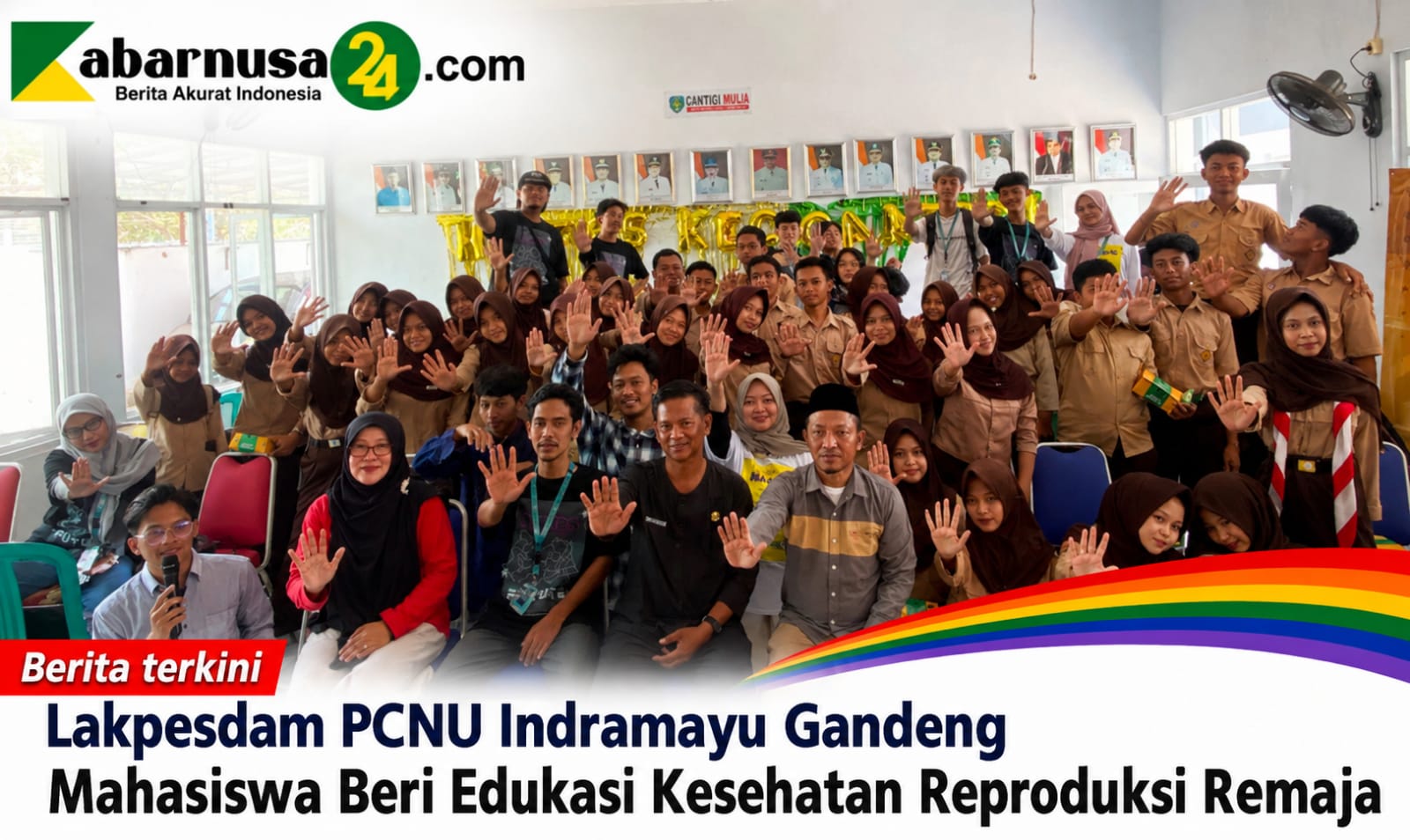 Lakpesdam PCNU Indramayu Gandeng Mahasiswa Beri Edukasi Kesehatan Reproduksi Remaja