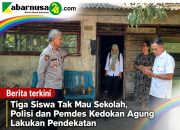 Tiga Siswa Tak Mau Sekolah, Polisi dan Pemdes Kedokan Agung Lakukan Pendekatan