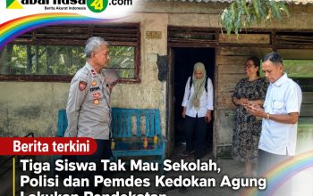 Tiga Siswa Tak Mau Sekolah, Polisi dan Pemdes Kedokan Agung Lakukan Pendekatan