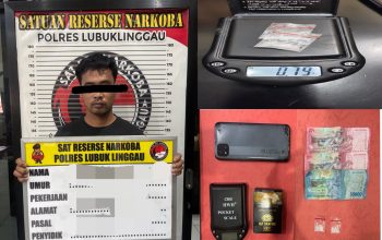 Satresnarkoba Polres Lubuk Linggau Ringkus Pengedar Sabu, 0,79 Gram Barang Bukti Disita Satresnarkoba Polres Lubuk Linggau Ringkus Pengedar Sabu, 0,79 Gram Barang Bukti Disita
