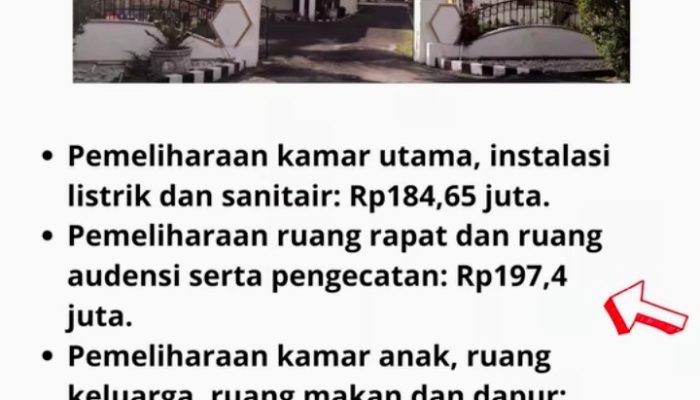 VIRAL DI FACEBOOK! RUMAH DINAS BUPATI TAPTENG DIKABARKAN TAK DITEMPATI, TAPI APBD 2025 DIGEROJOK HAMPIR Rp766 JUTA