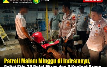 Patroli Malam Minggu di Indramayu, Polisi Sita 30 Botol Miras dan 8 Knalpot Brong Patroli Malam Minggu di Indramayu, Polisi Sita 30 Botol Miras dan 8 Knalpot Brong