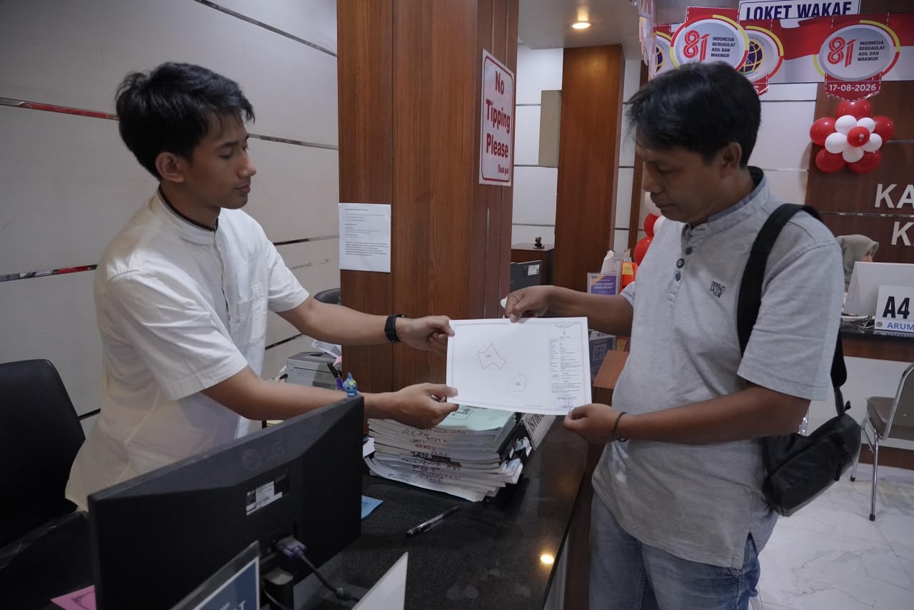 Kepuasan Masyarakat Terhadap Pelayanan Pengukuran Terjadwal di Kantah ATR/BPN Kabupaten Kudus Sangat Tinggi