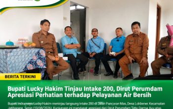 Bupati Lucky Hakim Tinjau Intake 200, Dirut Perumdam Apresiasi Perhatian terhadap Pelayanan Air Bersih