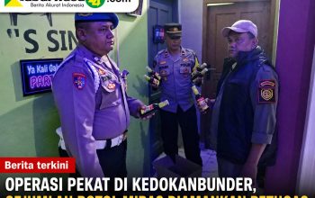 Operasi Pekat di Kedokanbunder, Sejumlah Botol Miras Diamankan Petugas