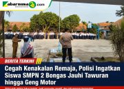 Cegah Kenakalan Remaja, Polisi Ingatkan Siswa SMPN 2 Bongas Jauhi Tawuran hingga Geng Motor