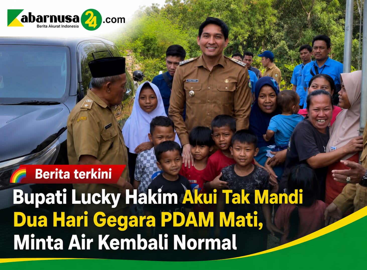 Bupati Lucky Hakim Akui Tak Mandi Dua Hari Gegara PDAM Mati, Minta Air Kembali Normal