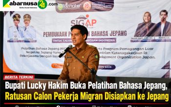 Bupati Lucky Hakim Buka Pelatihan Bahasa Jepang, Ratusan Calon Pekerja Migran Disiapkan ke Jepang