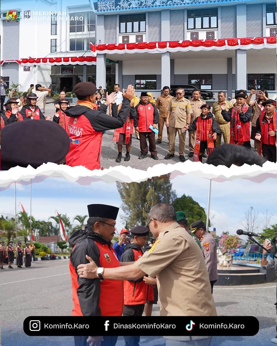 Wabup Karo Resmi Lepas Kontingen Karo Ke Jambore Nasional XII Di Cibubur