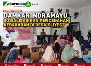 Damkar Indramayu Sosialisasikan Pencegahan Kebakaran di Desa Sliyeg