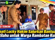 Bupati Lucky Hakim Salurkan Bantuan Rutilahu untuk Warga Rambatan Kulon