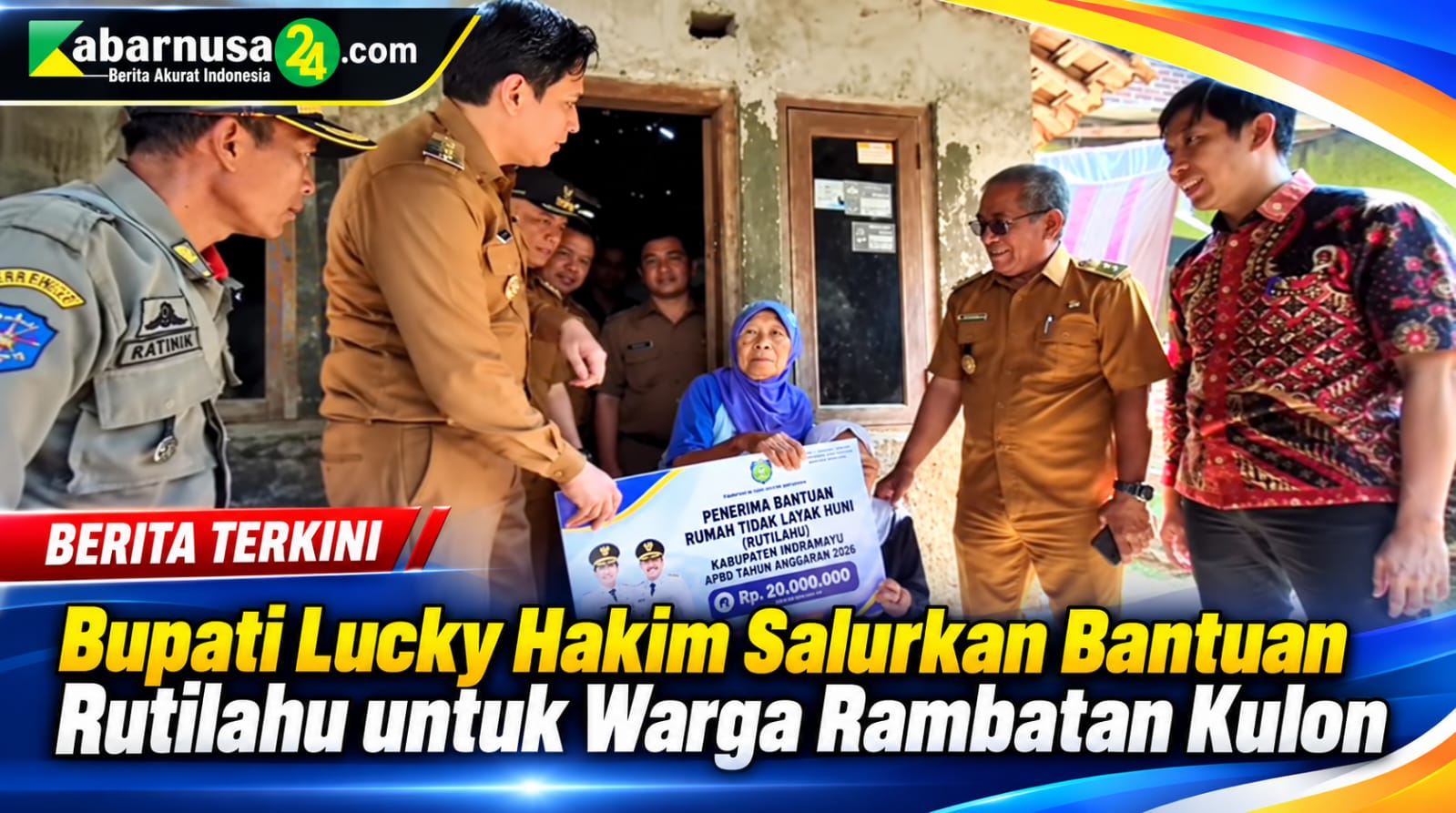 Bupati Lucky Hakim Salurkan Bantuan Rutilahu untuk Warga Rambatan Kulon