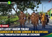Bupati Lucky Hakim Tinjau Pengangkatan Eceng Gondok di Kalentahu, Dorong Pemanfaatan Bernilai Ekonomi