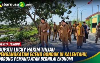 Bupati Lucky Hakim Tinjau Pengangkatan Eceng Gondok di Kalentahu, Dorong Pemanfaatan Bernilai Ekonomi Bupati Lucky Hakim Tinjau Pengangkatan Eceng Gondok di Kalentahu, Dorong Pemanfaatan Bernilai Ekonomi