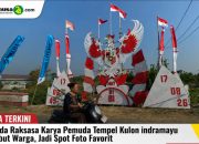 Garuda Raksasa Karya Pemuda Tempel Kulon Indramayu Sambut Warga, Jadi Spot Foto Favorit