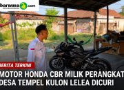 Motor Honda CBR Milik Perangkat Desa Tempel Kulon Lelea Dicuri