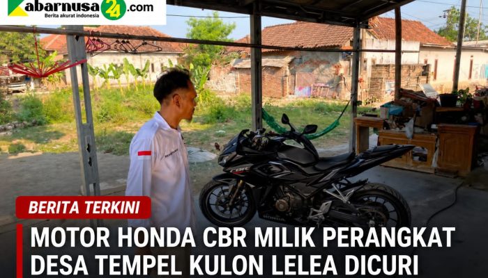 Motor Honda CBR Milik Perangkat Desa Tempel Kulon Lelea Dicuri