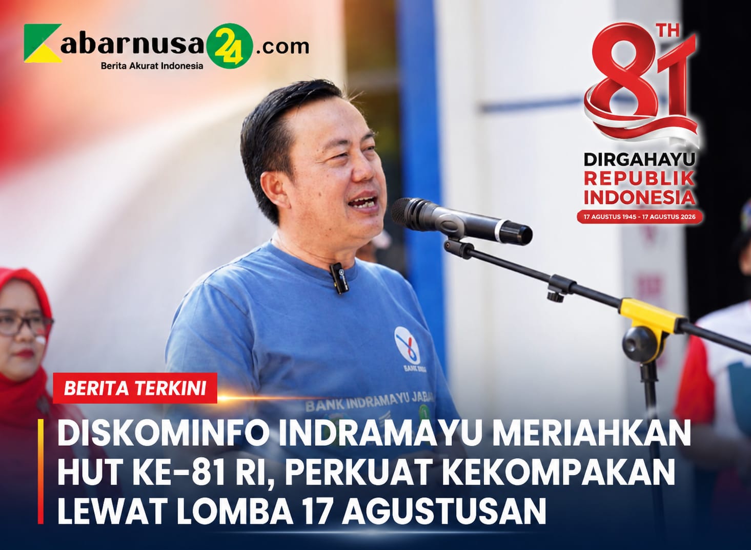 Diskominfo Indramayu Meriahkan HUT ke-81 RI, Perkuat Kekompakan Lewat Lomba 17 Agustusan