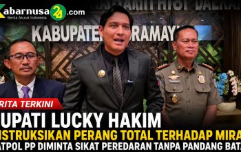 Bupati Lucky Hakim Instruksikan Perang Total terhadap Miras, Satpol PP Diminta Sikat Peredaran Tanpa Pandang Batas Bupati Lucky Hakim Instruksikan Perang Total terhadap Miras, Satpol PP Diminta Sikat Peredaran Tanpa Pandang Batas