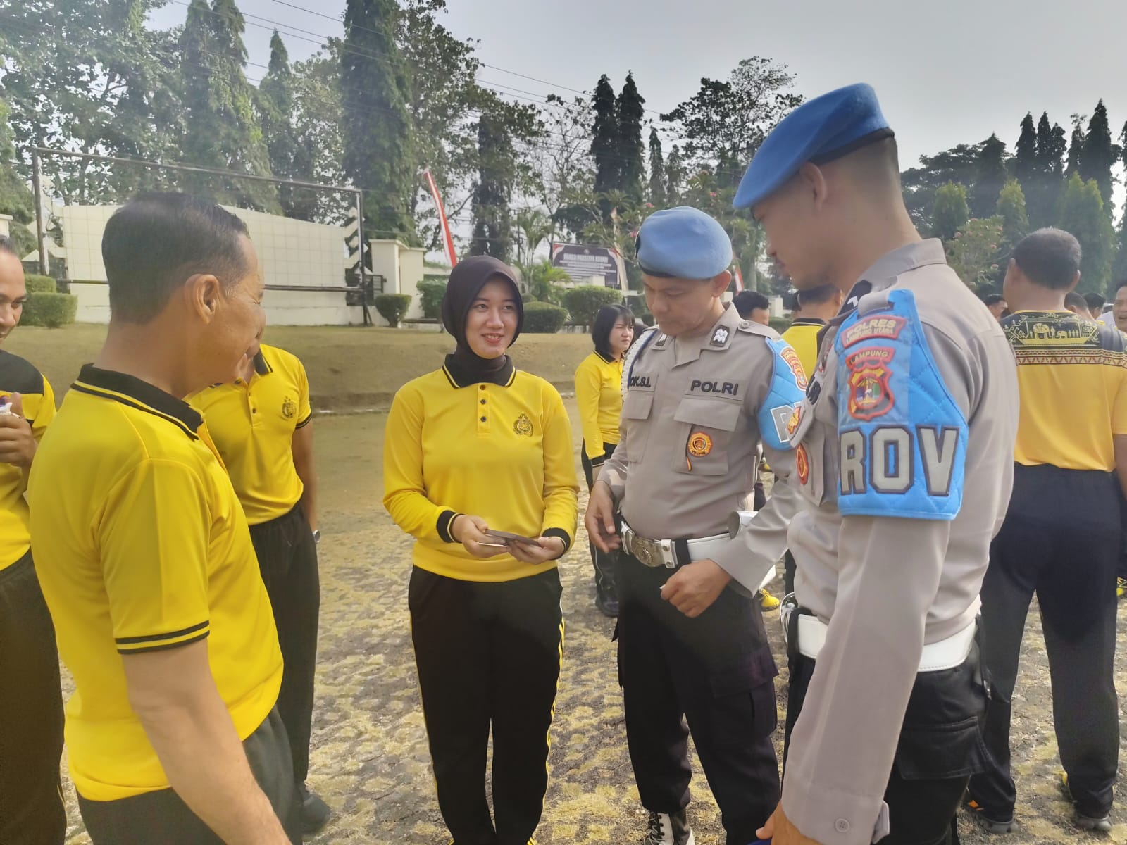 Wakapolres Lampung Utara Pimpin Gaktibplin Cegah Pelanggaran Personel