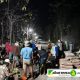Malam Kedua, Warga Desa Prambanan Kecamatan Gayam Kembali Bergotong Royong Perbaiki Jalan Secara Swadaya