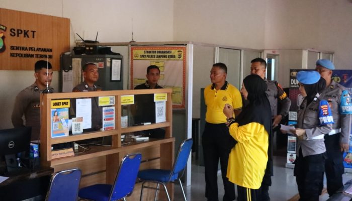 Kapolres Lampung Utara Cek Pelayanan dan Kebersihan Kantor,Pastikan Masyarakat Terlayani Dengan Baik